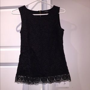 Black lace top